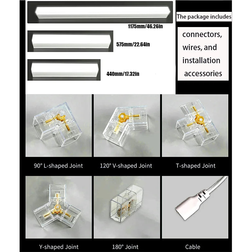 Hexagon LED lighting Ceiling Light Honeycomb Tube for BarberShop Car Garage Workshop Auto Body Repair LED Light 6500K.