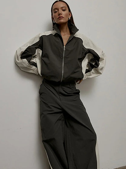 Two Piece Sets Pant Set Women Tracksuit Jogger Y2k Sweatshirts Autumn Winter Sports Elastic Waist Streetwear Pants Matching Sets