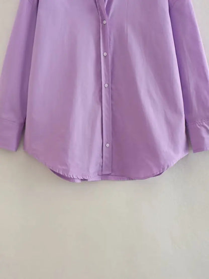 MUJER Women Shirt Multicolour Button Up Shirt Women Summer Long Sleeve Top Female Streetwear Oversize Shirts And Blouses Women