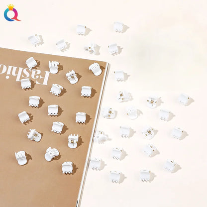 50Pcs Flower Hair Clips Multi color Mini Cute Hair Styling Accessories for Girls and Women Birthday Gifts,10 Colors at Least.