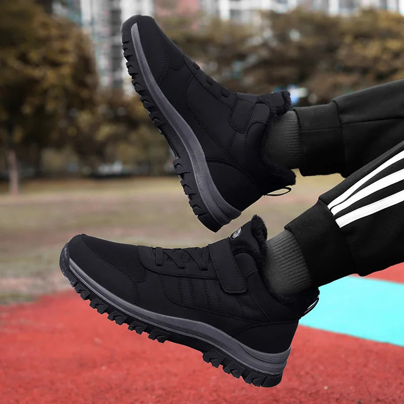 Ladies Snow Boots Warm Winter New Plush Thick Sole Casual Non-slip Comfort Shock-absorbing Unisex Outdoor Flat Walking Shoes.