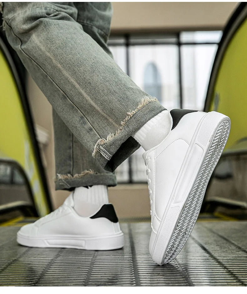 PU Leather Men Shoes Sneakers Trend Casual Shoes Leisure Male Sneakers Footwear Men Vulcanized Shoes Couple Shoes Women Shoes.