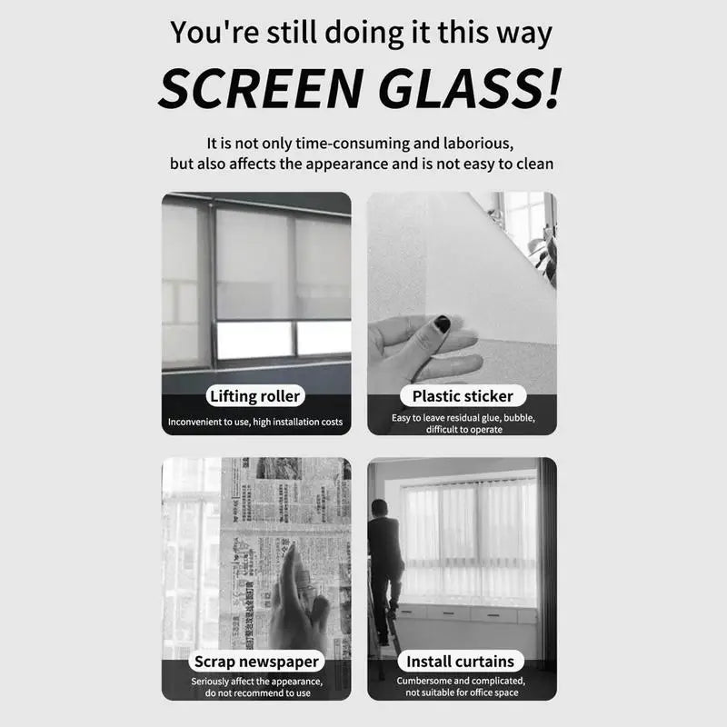 Frosted Window Paint 500g Waterproof Glass Paint Water-Based Paint for Window Bathroom Bedroom Living Room Kitchen Ceiling.