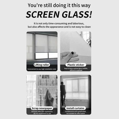 Frosted Window Paint 500g Waterproof Glass Paint Water-Based Paint for Window Bathroom Bedroom Living Room Kitchen Ceiling.