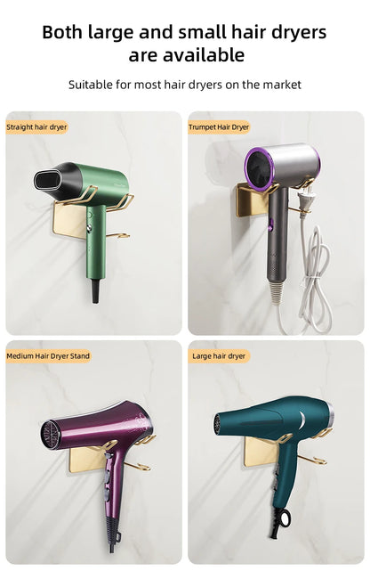 304 Edelstahl Haartrockner Rack hochwertige Bad Haartrockner Halter Wand selbst klebend ohne Stanzen wb8451