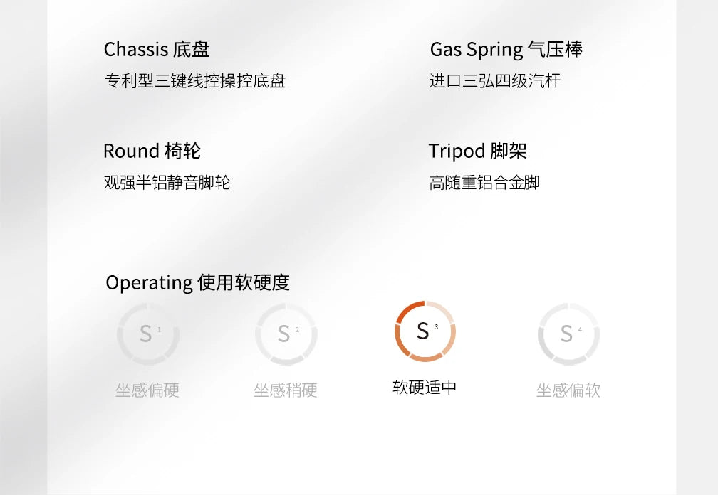 Bequemer Chefbürostuhl, luxuriöser grauer Designer-Drehstuhl, ergonomisch, tragbar, für das Home Office von Fotel Gaming