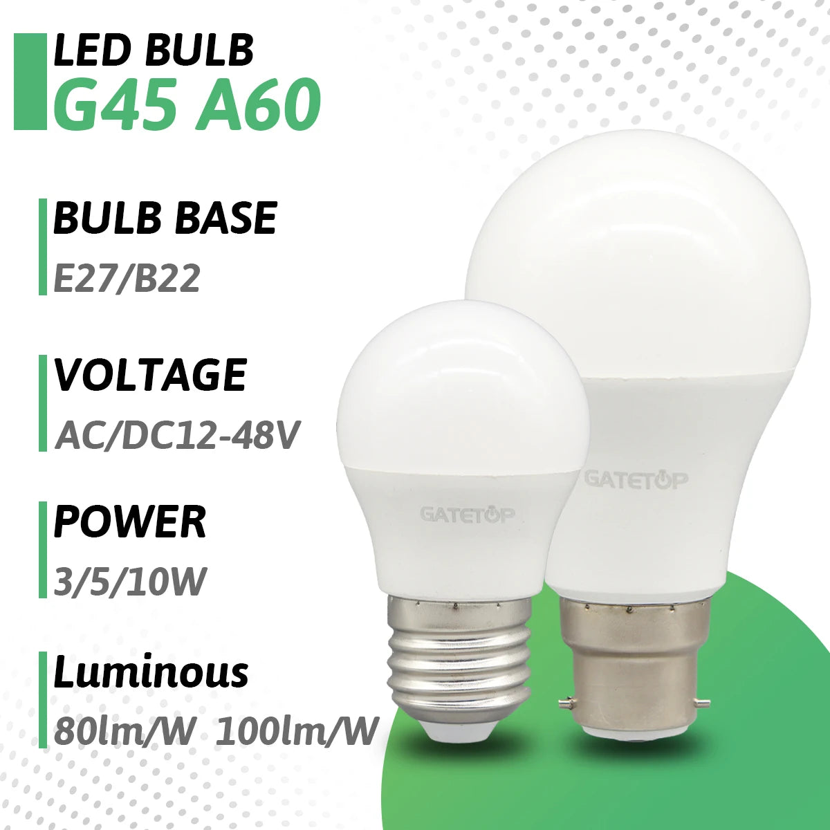 1-10PCS LED AC DC 12V 24V 48V Glühbirne E27 B22 Basis Niederspannung Glühbirnen für Boot RV Schuppen Off Grid Kabine Solar Power.