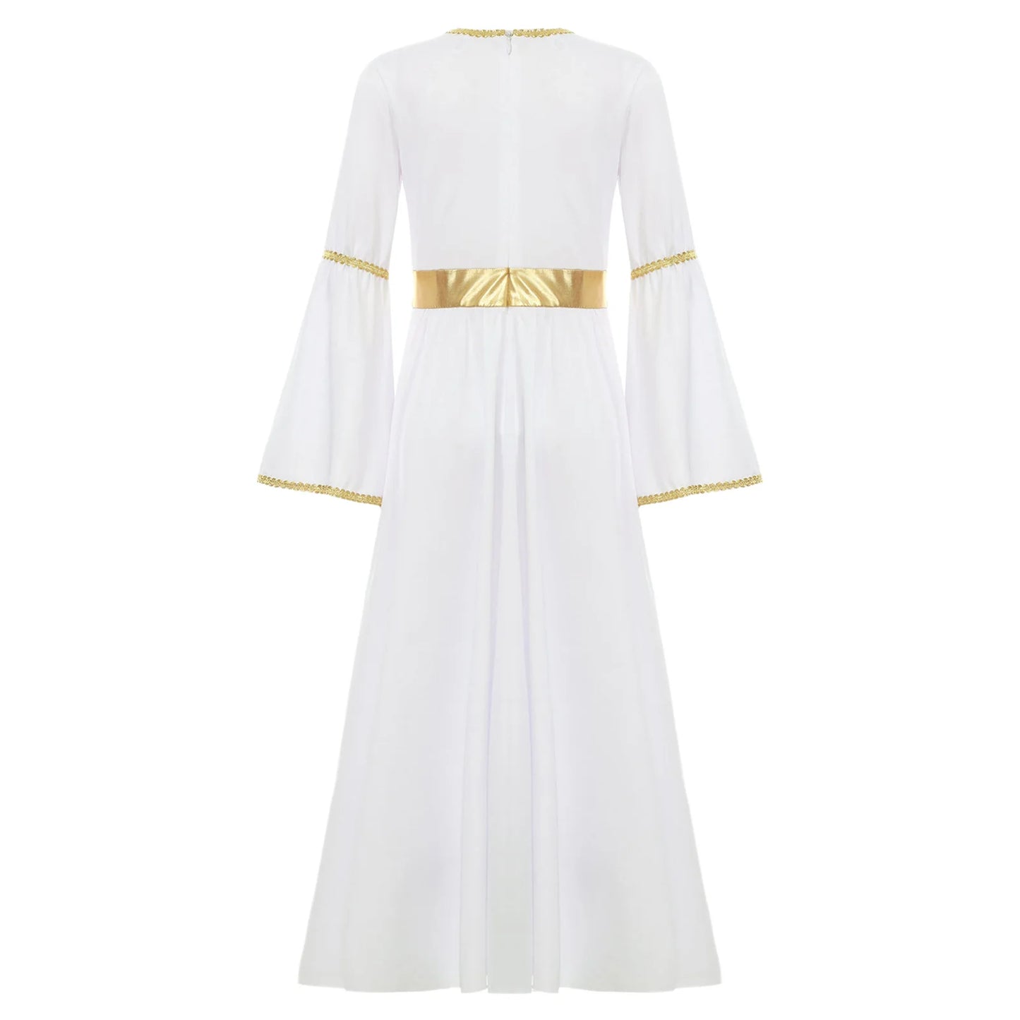 Kinder Mädchen Engel Kostüm Weiß Griechischer Gott Robe Halloween Cosplay Kleid Rollenspiel Karneval Performance Kleid mit Flügeln Dress Up