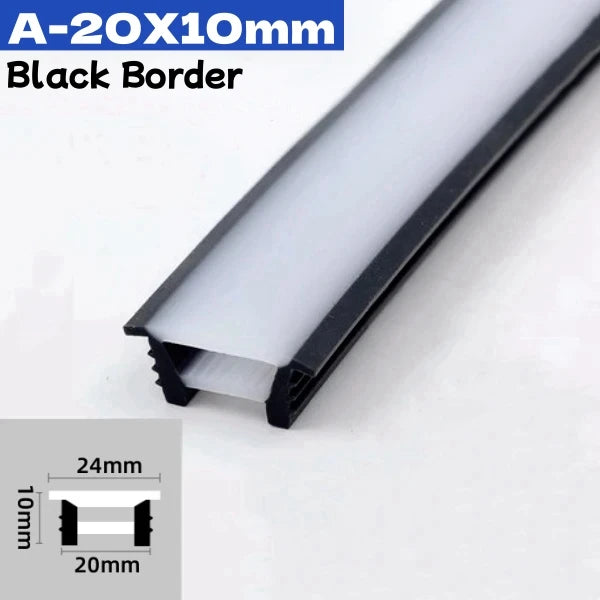 1M-10M Rimless LED Neon Rope Lamp Silicone Tube Diffuser Channel For WS2811 WS2812B Recessed Outdoor Ribbon Flexible Strip Light