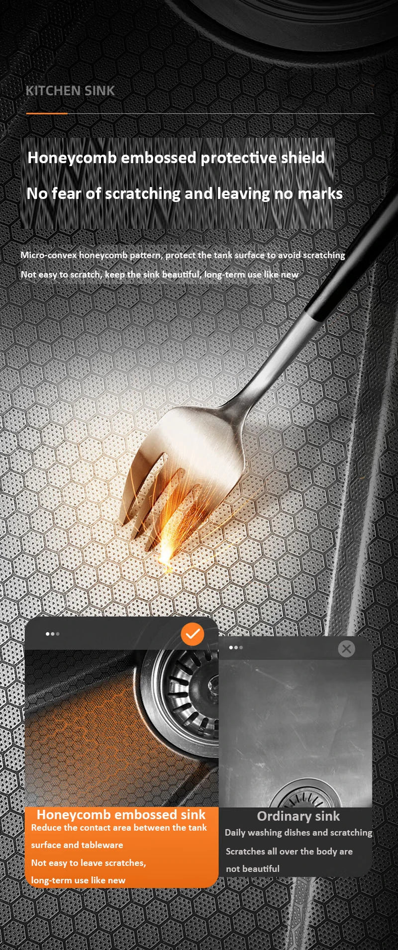 Whale style kitchen sink digital display flying rain waterfall stainless steel dishwashing pool vegetable washing basin multifun