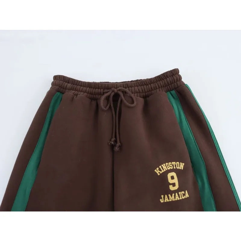 Brown Set Woman Two Pieces Casual Elegant Autumn Woman Sets Vintage Holiday Outfits Long Sleeve Sets Y2k Outfit Set.