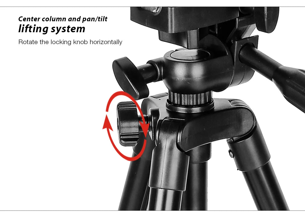 KINGJOY Aluminum Tripod 0.3KG with Quick Release Plate and 360° Head for Sony/Nikon/Canon DSLR and Smartphones,Camera,Live,Vlog.
