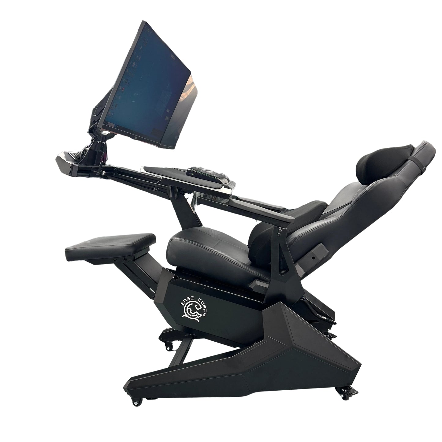 EASE POD PRO Günstiger, bequemer Computer-Cockpit-Zero-Gravity-Stuhl, ergonomischer Stuhl, Arbeitsplatz für 1–2 Monitore