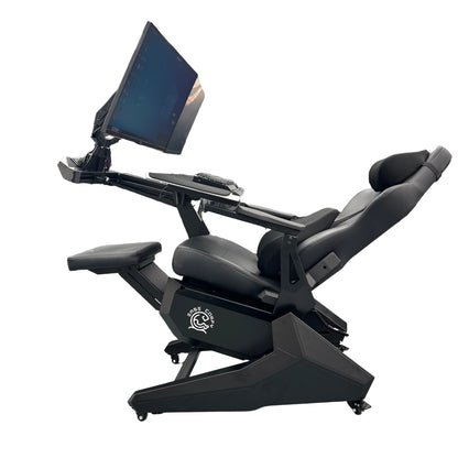 EASE POD PRO Günstiger, bequemer Computer-Cockpit-Zero-Gravity-Stuhl, ergonomischer Stuhl, Arbeitsplatz für 1–2 Monitore