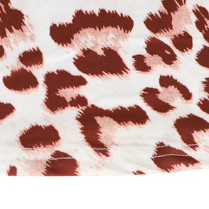 Neue frauen Kleider Sommer Sexy Backless Print Leopard V-ausschnitt Kleid Streetwear Fashion Halter Lace-up Weibliche Kleider Kleidung.