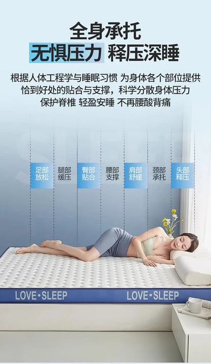 Latex matratze nach Hause gepolstert Studenten wohnheim Tatami verdickt Einzel-und Doppel benutzer definierte Memory Baumwolle Bett matte