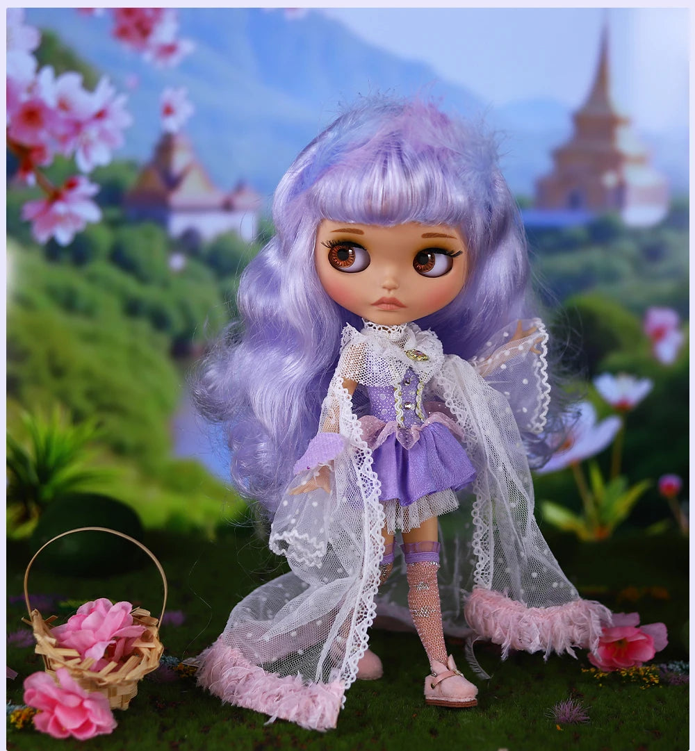 ICY DBS Blyth Doll BJD Joint Body tan Skin Matte Face Set Doll 1/6 30cm Girl Gift Anime SD