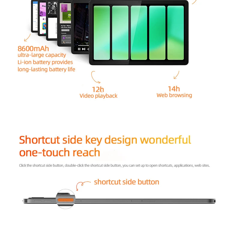 Lenovo Zhaoyang K11 TB352FC Y700 Tablet Global Version 6G+128G WIFI Version Tablet 8600mAh 11.5'' 90Hz 400nits Tablet.