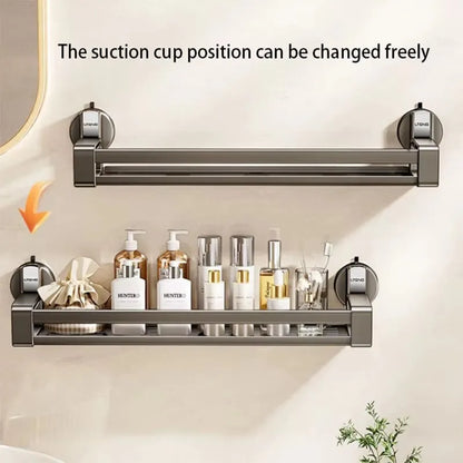 Haushalt Saugnapf Schnalle Badezimmer Dusche Gel Lagerung Korb Wc Ohne Stanzen Waschraum Wand-montiert Lagerung Rack