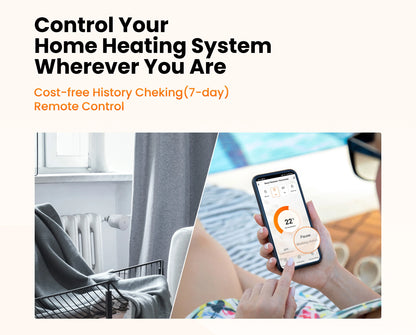 GIRIER Tuya Smart Radiator Thermostat, ZigBee Thermostatic Radiator Valve, Mini TRV for Heating, Works with Alexa Google Home.