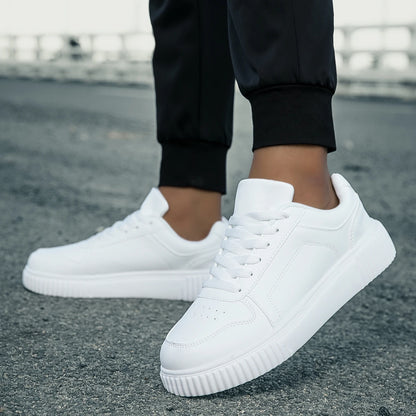 YRZL Womens Sneakers Autumn White Shoes Lightweight Thick Sole Non Slip Skatebaord Shoes Unisex Casual Sports Shoes for Man.