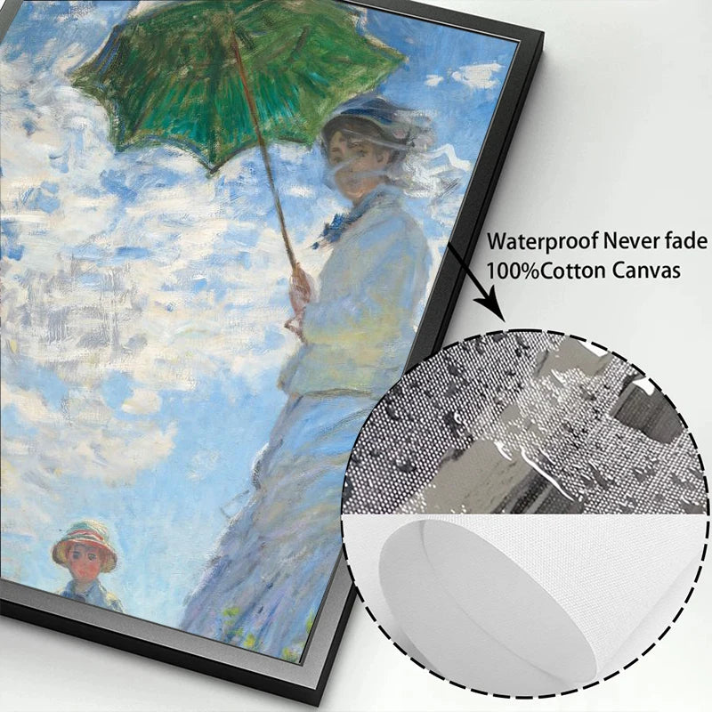 Claude Monet Classic Art Collection Paintings Canvas Poster and Prints Wall Art Pictures for Hall Living Room Home Decor Mural.