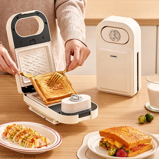 Electric Sandwich Maker Multifunctional Waffle Machine Toaster Baker Breakfast Machine Takoyaki Pancake Donuts Sandwichera 220V.