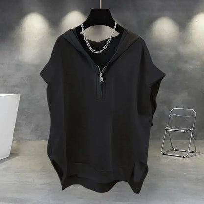 Korean Large Size Casual Sports Shorts Single Piece/suit Men Trend All-match Fashion Straight Leg Loose Half Pants Streetwear