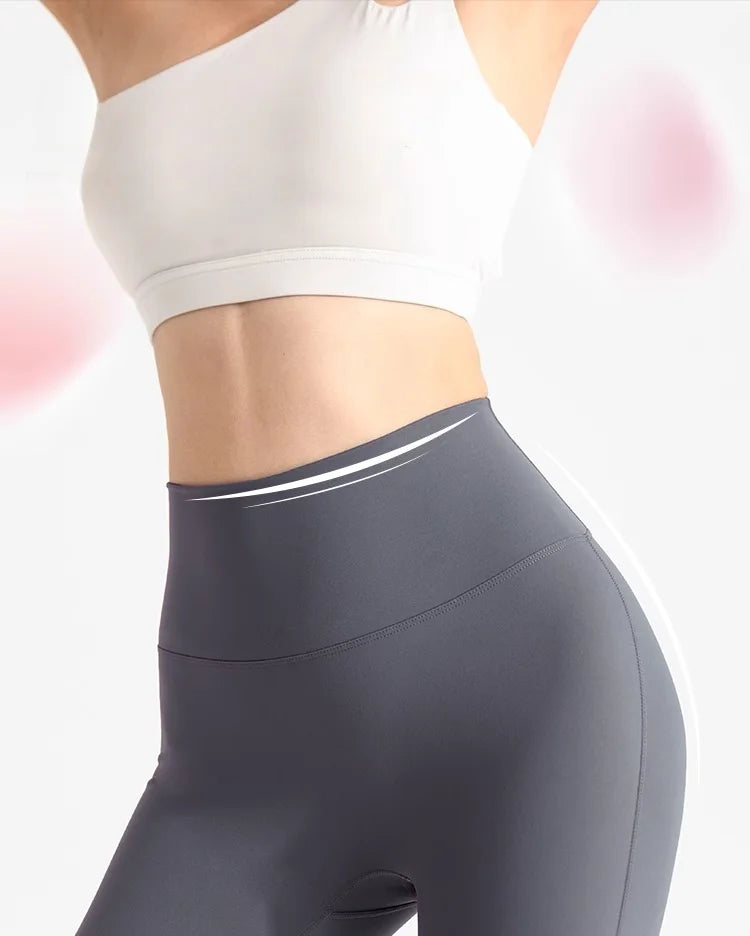 Women's High Waist Butt Lift Yoga Pants - No Camel Toe, Buttery Soft Naked Feeling, Peach Hip, Seamless Gym Running Leggings.