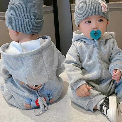 Baby Frühling und Herbst Overall Jungen Mädchen Langarm Baby kleidung Neugeborene 0 bis 18m feste Stram pler Kleinkind Kleidung Baby insgesamt.