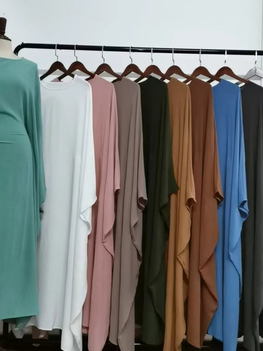 Muslim Women Arabic Dubai Abaya Plus size adjustable Waist Long Dress Modest Kaftan Robe Imitation Linen Femme Islam Clothing.