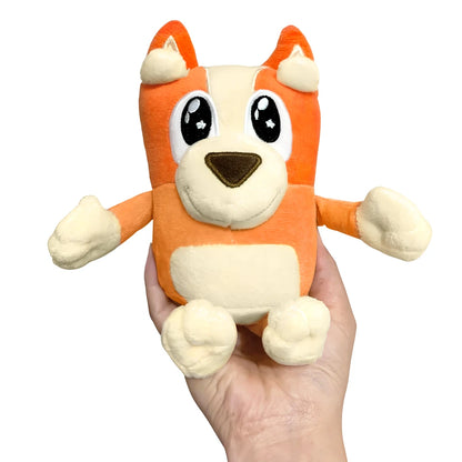 20/30CM Bluey Bingo Plush Dolls Cute Cartoon Christmas Hat And Shining Star Eye Anime Figure Stuffed Toys Birthday Gift For Kids.