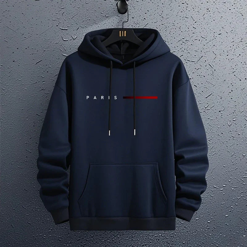 Paris Fashion Hoodies for Men All Season Daily Casual Sports Hooded Sweatshirts 2025 Male Home Outdoor Comfort Fashion Pullover.