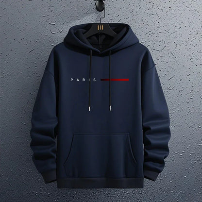 Paris Fashion Hoodies for Men All Season Daily Casual Sports Hooded Sweatshirts 2025 Male Home Outdoor Comfort Fashion Pullover.