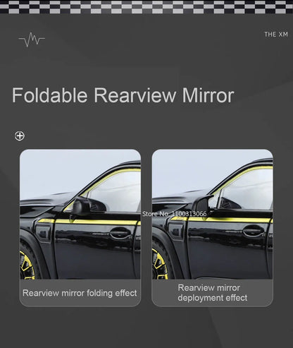 1/24 The XM Alloy Car Models Toy Diecasts Off-road Vehicles with Light Sound Pull Back Function SUV Car Toys for Kids Boys Gifts.