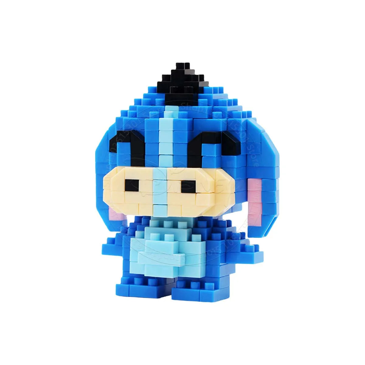 Stitch Disney Princess Elsa LinaBell Building Blocks Mickey Mouse Duck Mini Action Figures Blocks Assemble Toys Brick Kids Gifts