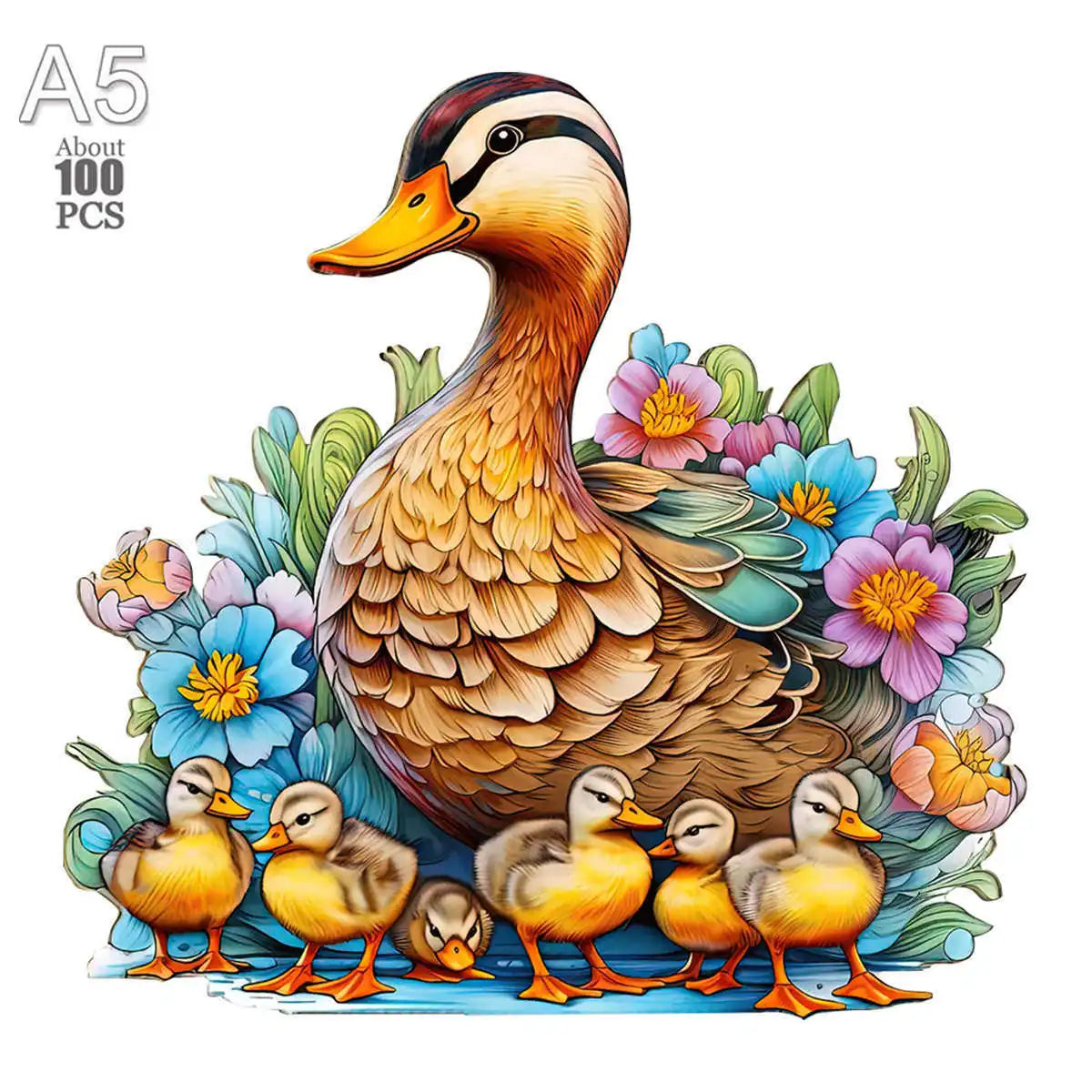 Irregular Shaped Wooden Animal Puzzle DIY Puzzle Party Games Educational Gift for Kids Holiday Gift Intelligent Cat Wood Jigsaw.