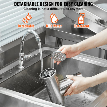 SucceBuy Meat Grinder 5 Lbs-21Lbs/Min Capacity Electric Meat Mincer with Blade Grinding Plate Sausage Maker for Kitchen Home Use.