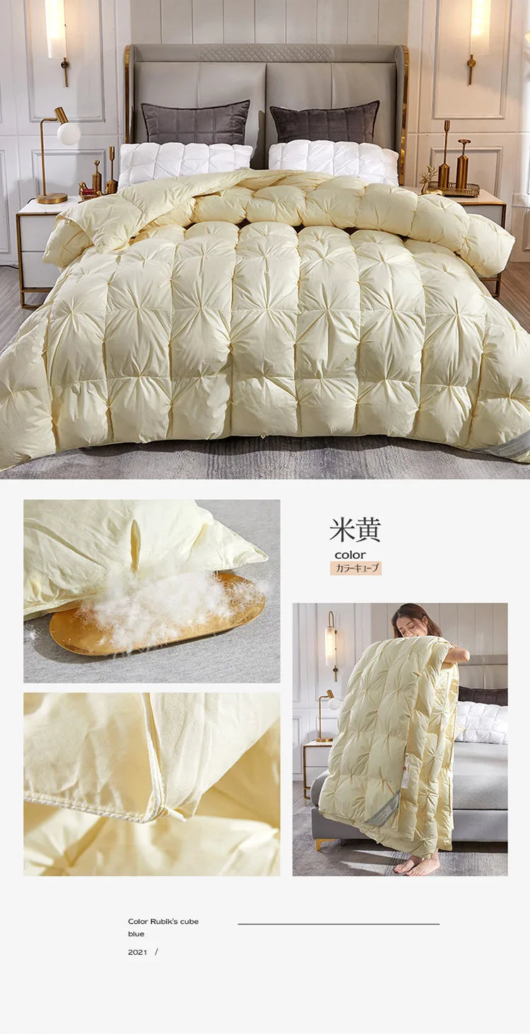 Down duvet 95 white goose down five-star hotel warm double single duvet core goose down duvet