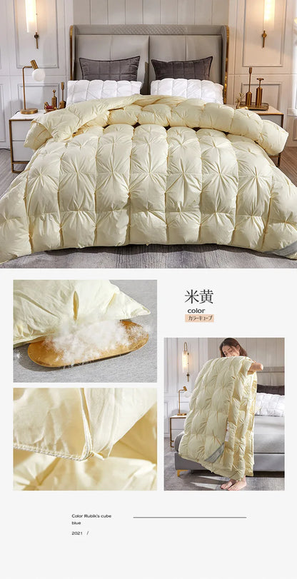 Down duvet 95 white goose down five-star hotel warm double single duvet core goose down duvet