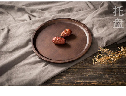 Heavy Bamboo Tray Rectangular Home Living Room Tea Tray BBQ Plate Fruit Snacks Bread Tray.