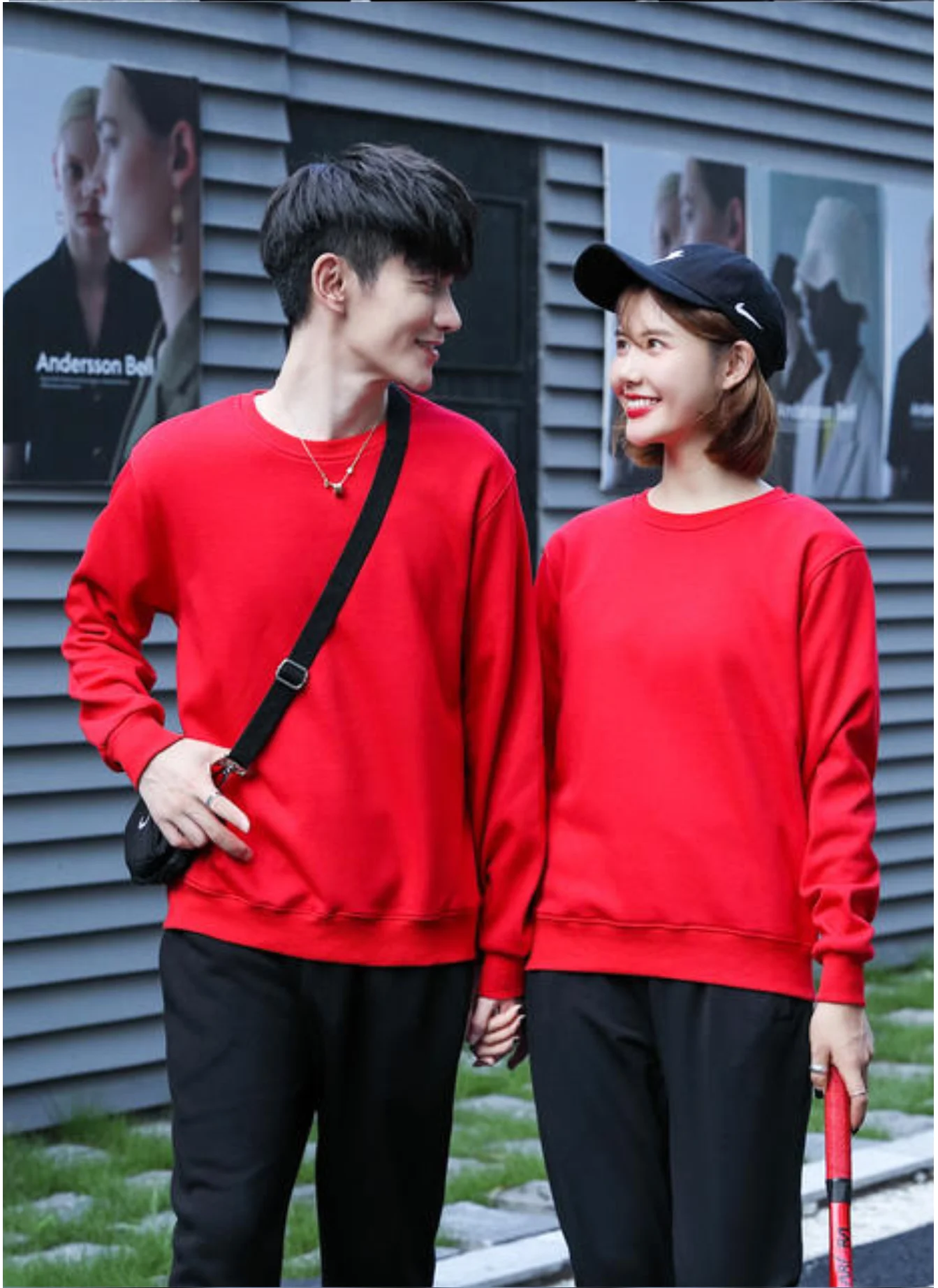 Men's Casual Pullover Custom Printed Embroidery Company Logo Clothing Fashion Winter Warm Sweater Solid Color Sweatshirt 4xl.