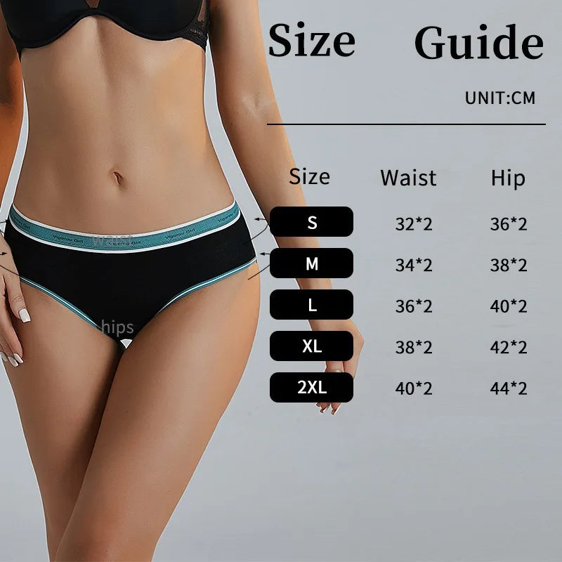 Leak-Proof Period Underwear Women Plus Size High Absorbency Reusable Menstrual Panties Anti-Stain Heavy Flow Protection Night.