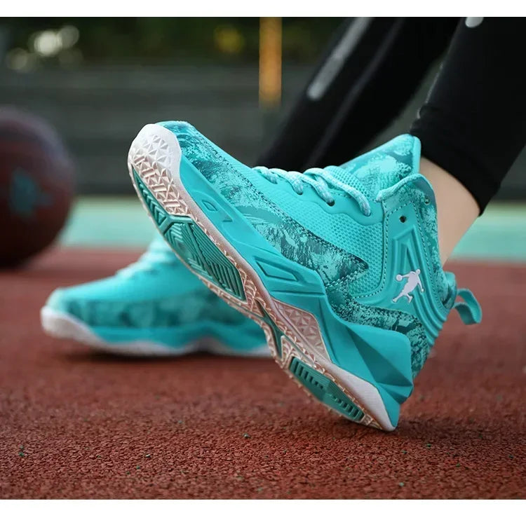 Basketball Shoes for Kids Sneakers New Boys Brand Thick Sole Non-slip Children Sports Shoes Child Boy Basket Trainer Shoes