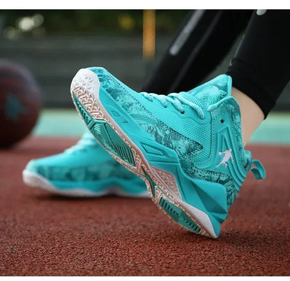 Basketball Shoes for Kids Sneakers New Boys Brand Thick Sole Non-slip Children Sports Shoes Child Boy Basket Trainer Shoes