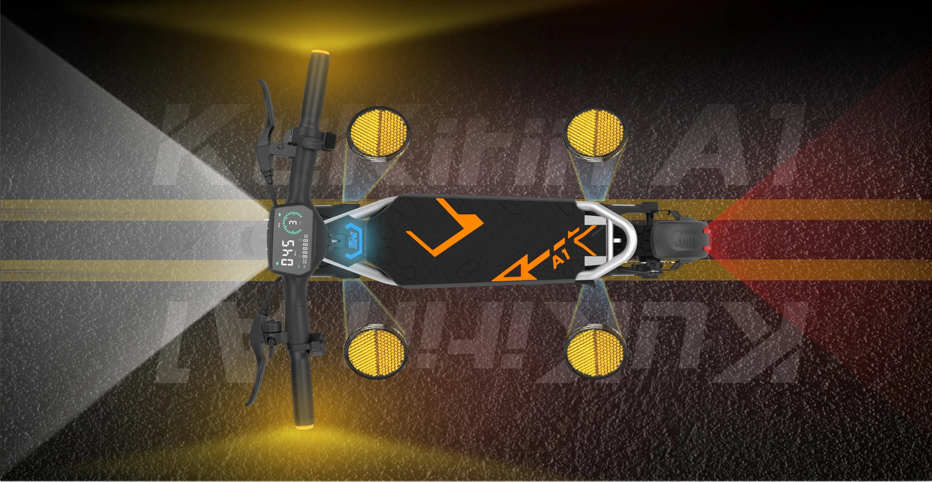 Kukirin A1 Adult Electric Scooter 800W Motor 48V 13Ah Battery Foldable Electric Scooter 10 Inch Vacuum Tires Electric Scooter.