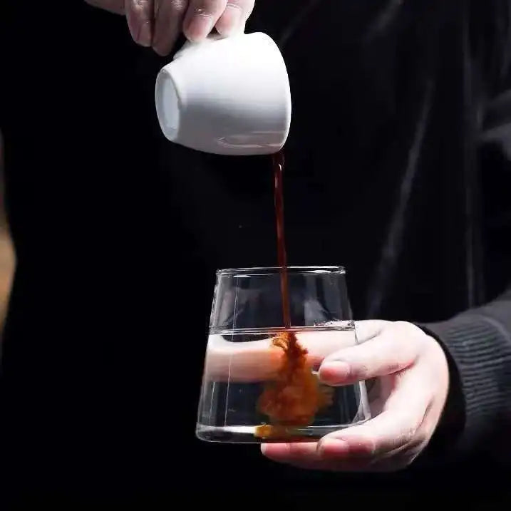 60ml White Espresso Italian Coffee Concentration Cup 9mm Thickened Cup Wall Cup Saucer Ceramic Coffee Cups Set Competition Cup.