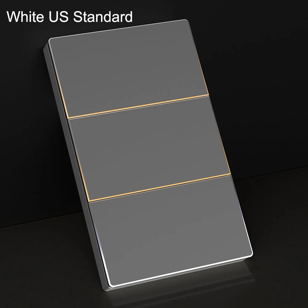 AVATTO Tuya WiFi Smart Lichtschalter US-Standard 1/2/3/4 Gang Druckschalter mit Umgebungslicht Arbeit für Alexa Google Home.