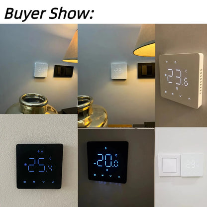 Beok Tuya Wifi Room Thermostat Underfloor Heating System Thermoregulator for Gas Boiler Electric Heating with Alexa Google Home.