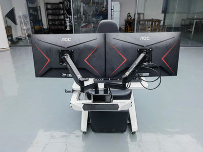 EASE POD PRO Günstiger, bequemer Computer-Cockpit-Zero-Gravity-Stuhl, ergonomischer Stuhl, Arbeitsplatz für 1–2 Monitore